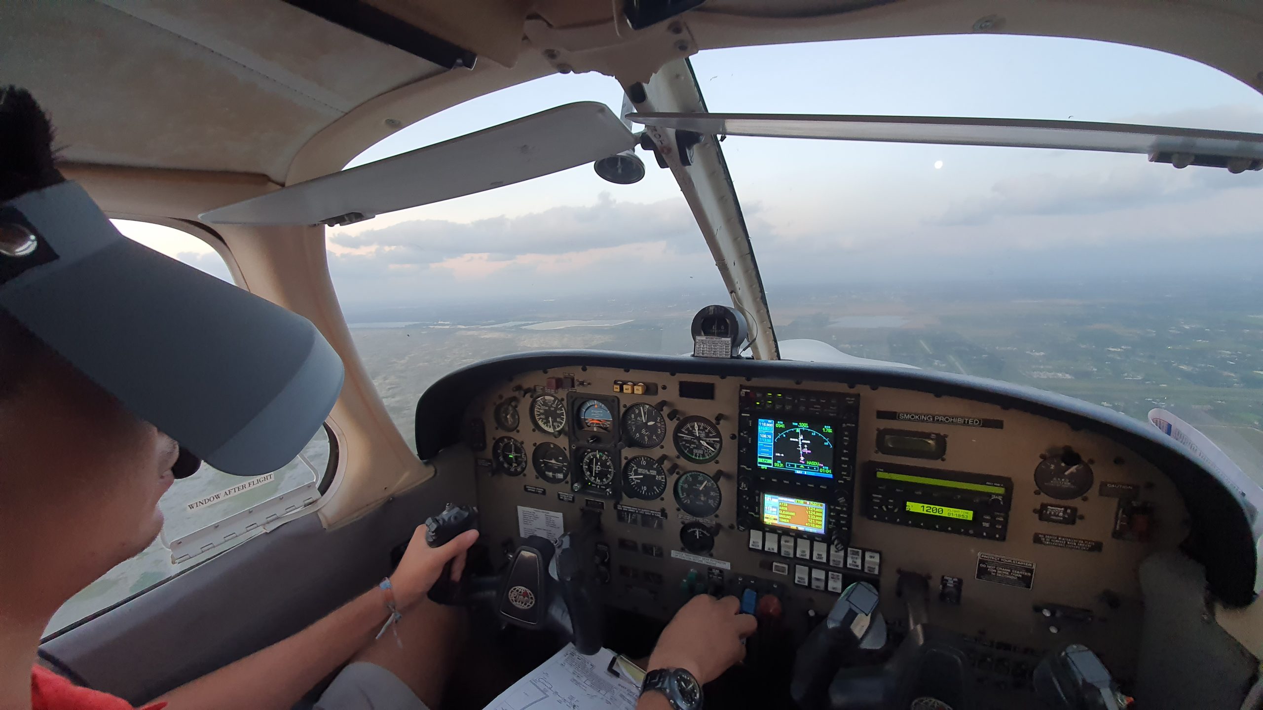 Instrument training cockpit view